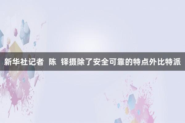 新华社记者  陈  铎摄除了安全可靠的特点外比特派