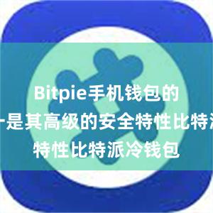 Bitpie手机钱包的优势之一是其高级的安全特性比特派冷钱包